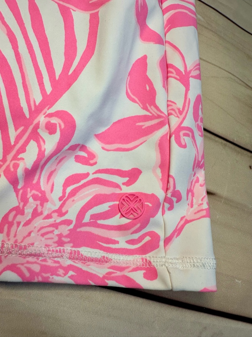 Lilly Pulitzer Aila Skort Luxletic Pink Floral UPF 50 Sport Athletic woman’s L - Picture 4 of 8